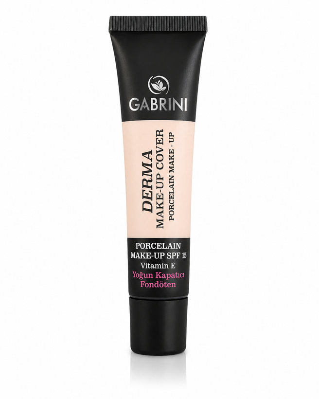 کرم پودر گابرینی Derma Make-Up Cover SPF 15 | پوشش بالا و ماندگاری طولانی